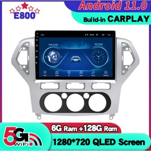 NEW 6GB Ram 128GB Rom Car Radio Navigation GPS Bt Player 9 Inch For Ford S Max 2007 2008 Autoradio Android 10 stereo receiver