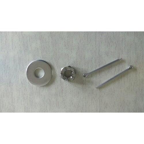 Free shipping lock nut with washer and cotter pin for Yamaha Hidea Hyfong 2.5-4 hp outboard motor propeller