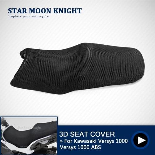 For Kawasaki Versys1000 ABS Rear Seat Cowl Cover Waterproof Insulation Net 3D Mesh Protector Motorcycle Accessories Versys 1000