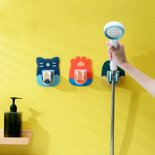 Shower Head Holder Adjustable Self-Adhesive Showerhead Bracket Wall Mount Adjustable Bracket Hold Easy Install Durable