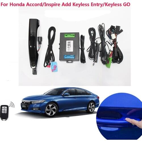 For Honda Accord Honda Inspire Add Keyless Entry Keyless Go System use original remote key with 1 car sensor handle easy install
