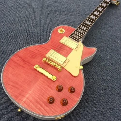 Free delivery, rosewood fingerboard tiger maple top electric guitar, gold hardware Electric guitar high quality electric guitatr