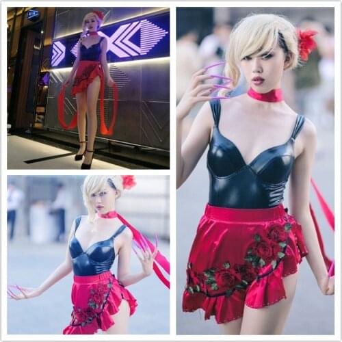 Game LOL Agonys Embrace Evelynn Cosplay Costume New Version Soul of The Tango Evelynn Fancy Dress Halloween Carnival Uniforms