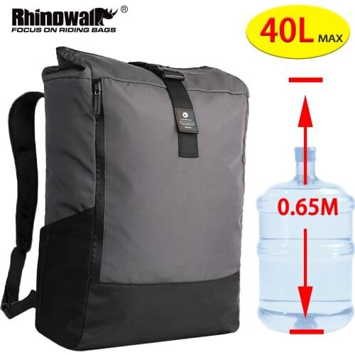 Rhinowalk Motorcycle Bag Full Face Helmet Backpack Large Capacity Waterproof Laptop Lid Protect Bag Travel Luggage Bike Bag