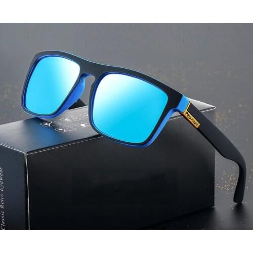 2021 New Fashion Guys Sun Glasses Polarized Sunglasses Men Classic Design Mirror Fashion Square Ladies Sunglasses Men Cycling