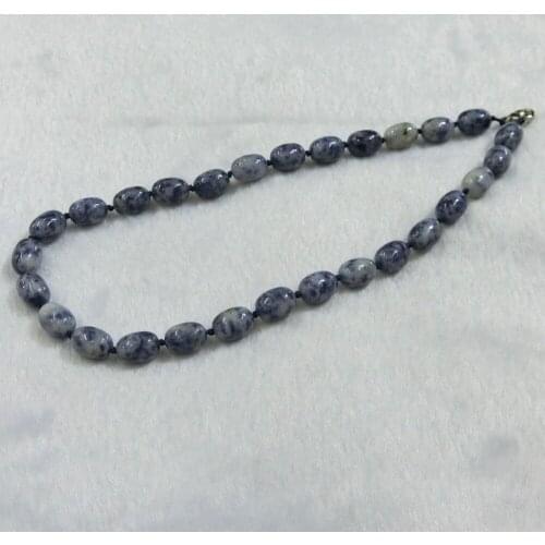 Wholesale 6pcs Fashion Bohemian Roses Quartz Tribal Jewelry Knotted Sodalite Barral Beads Natural Drums Stone Bead Necklace Free