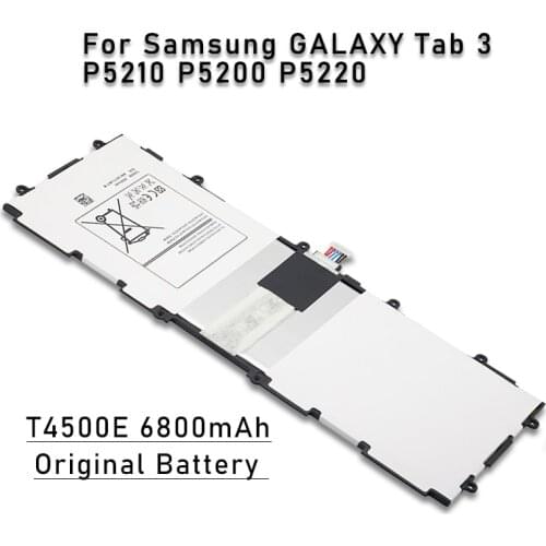 T4500E 6800mAh Original Battery replacement For Samsung Galaxy Tab 3 P5210 P5200 P5220 Authentic Tablet Battery