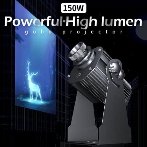 LOGO projection light spot light ground rotation sign advertising image outdoor dynamic clarity light custom powerful 150 watts