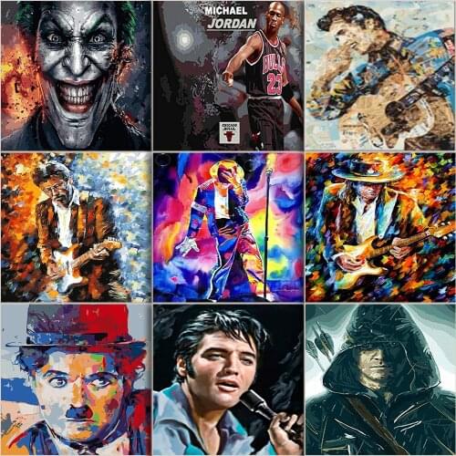 Hero DIY Paint By Numbers For Adults Children Man Oil Painting Home Decor Acrylic Painting Wall Decoration Schools Supplies