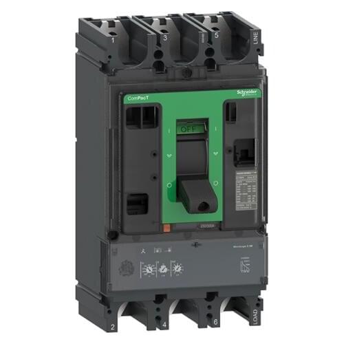 LV432893 Circuit breaker Compact NSX630N, 50 kA at 415 VAC, Micrologic 2.3 trip unit 630 A, 3 poles 3d