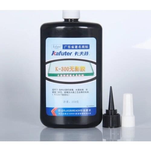 High Quality 250ml kafuter UV glue uv curing adhesive K-300 Special Large area glass bonding glass crystal crafts