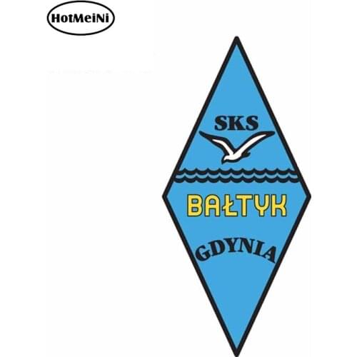 HotMeiNi 13cm x 6.3cm Funny Car Stickers and Decals for Gdynia Vinyl Personality Car Body Wall Waterproof Surfboard Decoration