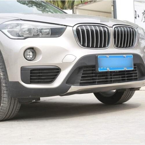 304 Stainless Front Rear Bumper Protector Plate Cover Trim For BMW F48 X1 2016 2017 Car-styling Stickers 2Pcs/set
