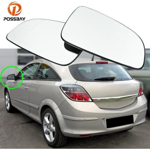 1Pair Car Rear View Mirror Glass Heated for Opel Astra H 2004 2005 2006 2007 2008 Left Right Side Rearview Auto Exterior Parts