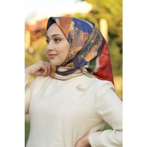 Womens Bitter Coffee Tan Twill Scarf