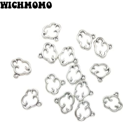 2019 New Fashion 13*15mm 15pieces/bag Retro Zinc Alloy Clouds Charms Pendant for Earring Necklace Jewelry Accessories