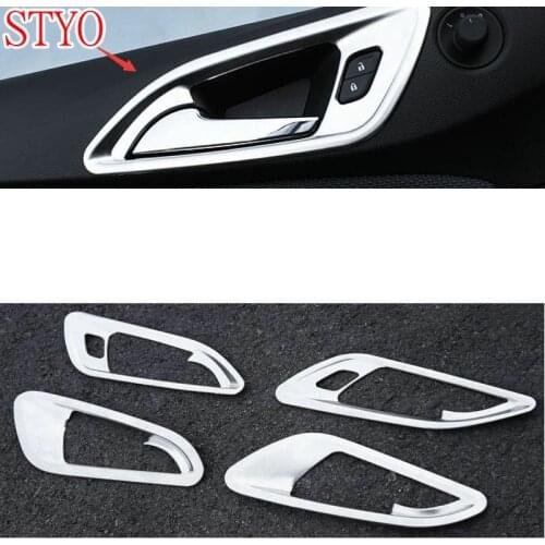 STYO Car stainless steel Inner Door Handle Bowl Cover Trim for LHD Chevrolet CRUZE 2017 2018