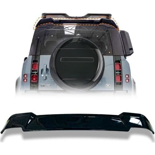 Car Rear Spoiler Trunk Boot Wing Lip Tail Trim Gloss Black For 2020 LAND ROVER DEFEND ABS Auto Exterior Moulding