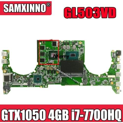 DABKLAMB8B0 Motherboard For Asus GL503VD GL503V laptop Motherboard Mainboard GTX 1050 4GB i7-7700HQ