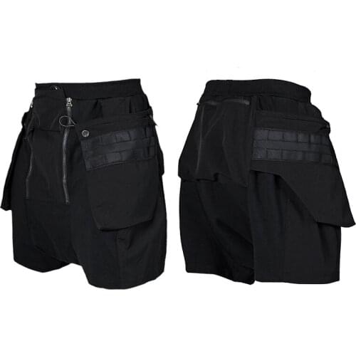 Men Casual Shorts Pupil Travel Shorts Side Molle Pockets Techwear Ninjawear Darkwear Streetwear