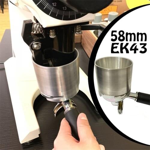 EK43 Grinder Stainless steel Intelligent Dosing Ring for Brewing Bowl Coffee Powder for Barista Tool 58MM Coffee Tamper