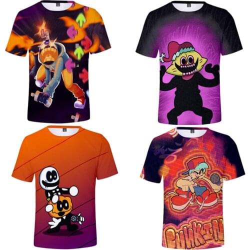 Game Friday Night Funkin T-shirt Kids Adults Cosplay T Shirts Summer 3D Print Tshirt Short Sleeve Tees T Shirt Unisex Top Casual