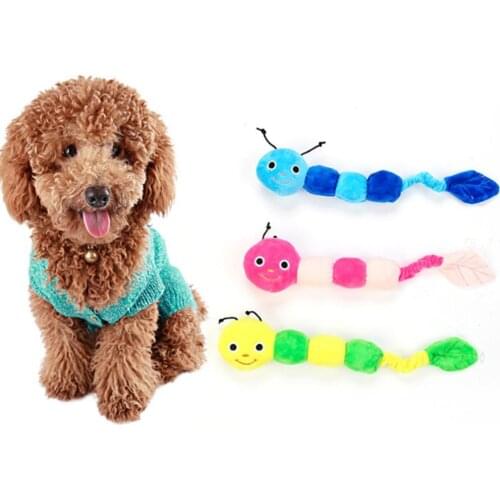 Pet Dog Toys Funny Playing Cater Pet Lovely Voice Sound Squeaky Plush Soft Cuddly Puppy Interactive Toys For Large Small Dogs
