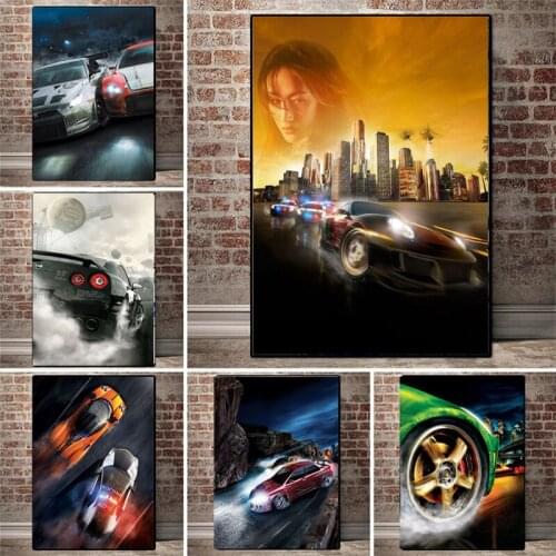 Modern Quality Canvas Painting Poster World Famous Racing Car Rally Need For Speed Picture Room Living Sofa Wall Art Home Decor