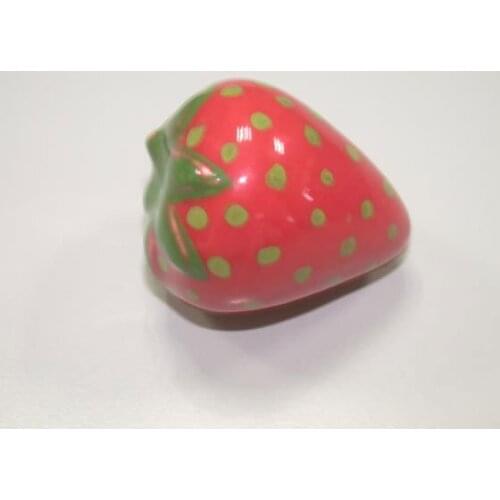 12pcs lot strawberry ceramic cabinet knob