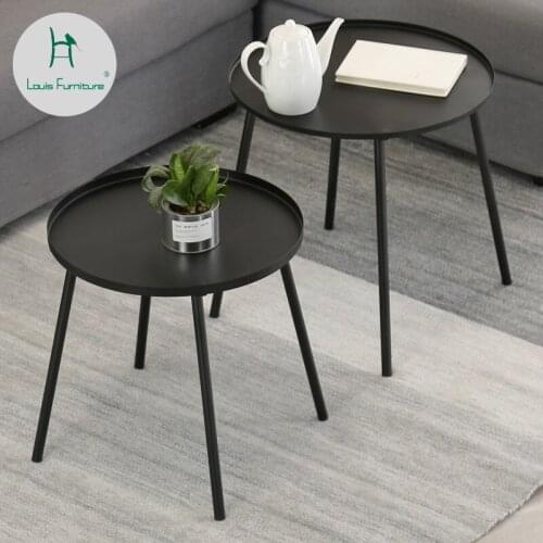 Louis Fashion Coffee Tables Nordic Iron Living Room Mini Mini Sofa Modern Bedroom Bedside