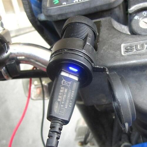 Multifunction Professional 12V CS-223A1 Metal Power Adapter Waterproof Motorcycle Mobile Phone USB Charger Accessories Supplies