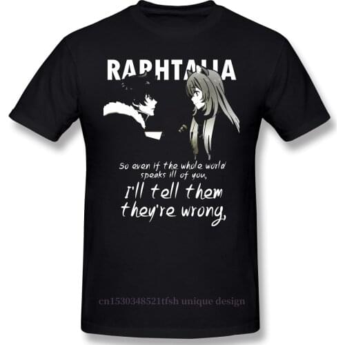 Raphtalia Tate No Yuusha No Nariagari Fashion Clothes Design The Rising Of The Shield Hero Cosplay Games Cotton Men T-Shirt