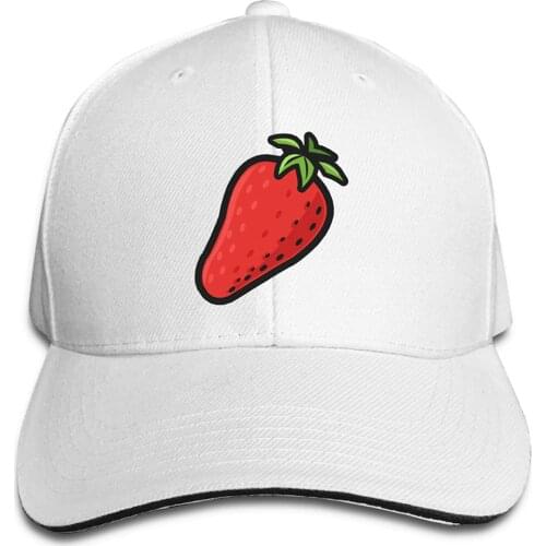 Baseball Cap Denim For Men 2021 Strawberry Unisex Adults Baseball Cowboy Cap Sandwich Hat