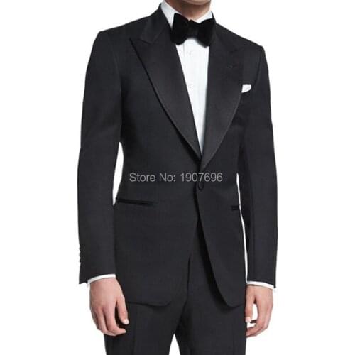 Tailor Made Slim Fit Man Suits for Wedding Groom Tuxedos 2 Piece Suit Set Jacket Pants Custom Gentleman Men Costumes