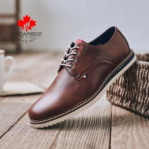 Men Casual Shoes Men Fashion Lace up shoes 2021 Spring &Autumn Comfy Luxury Leather Men Shoes Man Business style chaussure homme