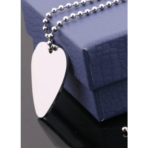 Guitar Part Picks Silver Necklace Guitar Necklace Neck Picks 6 Kinds Of Necklace Drop Guitar Pick With Stainless Steel Chain