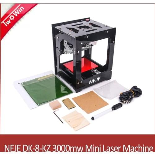 NEJE DK-8-KZ 3000mW DIY Desktop Mini CNC Laser Engraver Cutter Engraving Wood Cutting Machine Router with Bluetootwith Bluttooth