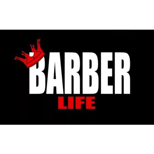 Barber Flag 3x5 ft with black background life custom any barber digital print polyester banner flag