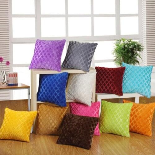 Plush Pillowcase Waist Throw Cushion Pillow Home Living Room Home Happy Gifts Soft Short Plush Chair Seat Cushion Cases