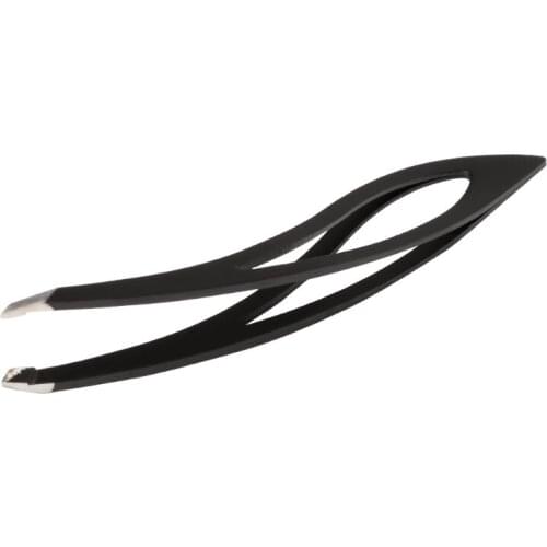 Pro Stainless Steel Ingrown Hair Eyebrow Eyelash Slanted Hair Removal Tweezers