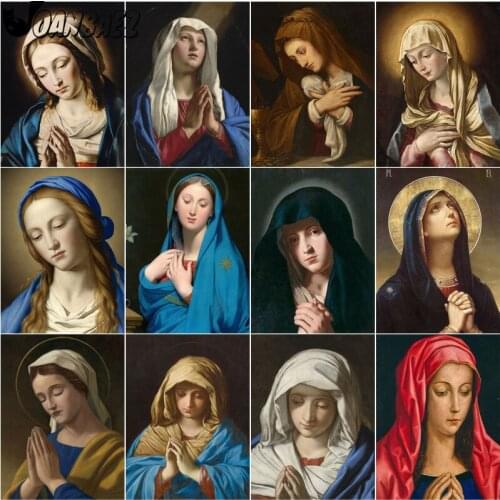 Religious Diamond Painting Character Cross Stitch Embroidery 5D Diy Mosaic Kit Hand Inlaid Gift Design Wall Decoration