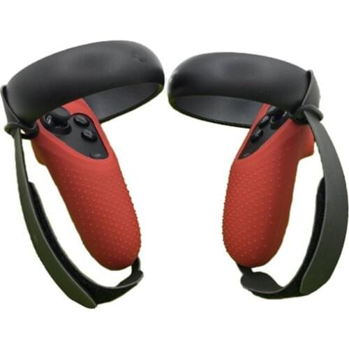 2in1 Touch VR Controller handle strap &Silicone Case Grip Cover for OCULUS Quest/Rift S VR Premium Controller Skin Accessries