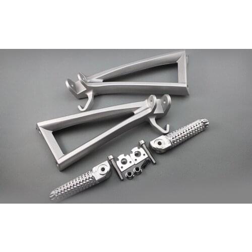 Silver Rear Passenger Foot Peg Footrest&Bracket For Yamaha YZF-R6 2006-2011