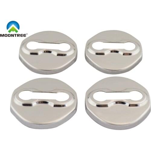 4 pcs Silver Car Door Lock Protective Cover for Mitsubishi Outlander ASX