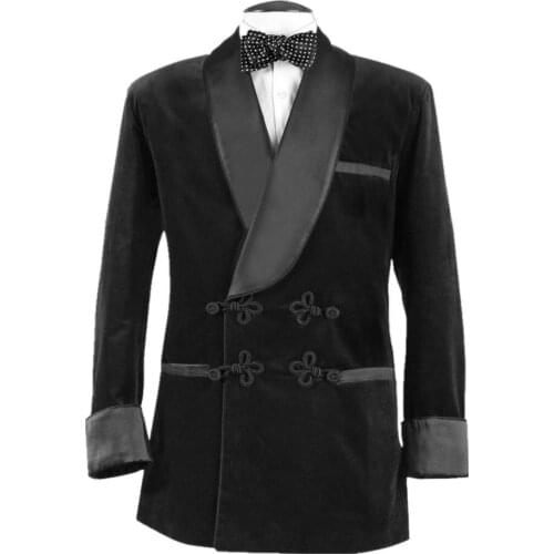Designer Stylish Velevt Blazer Men New Fashion Wedding Blazer Party wear Smoking Tuxedo Shawl Lapel Jacket 1 Pieces Man Coat