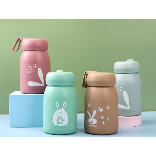 320ML Insulated Vacuum Water Bottle Stainless Steel Thermal Cup For Kids School Children Thermal Cup Cartoon Tumbler Bottle