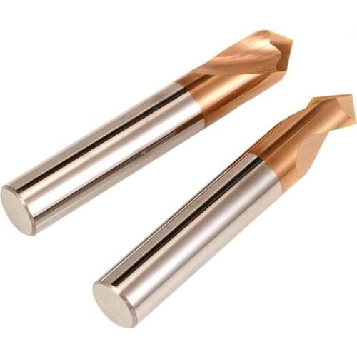 CNC Lathe Drilling Tool Center Bit 90°Centering Drill HSS HRC55/Aluminum Fixed Point Drill Tungsten Coating Chamfer Center Drill