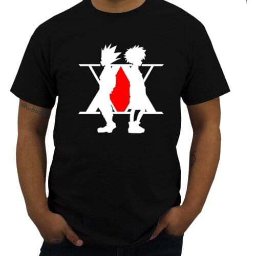 Cotton Tshirt Men Crew Neck Tops MANGA JAPAN LOGO UNISEX BLACK PH160 T-SHIRT Print T-Shirt Bigger Size Homme Black T-shirt