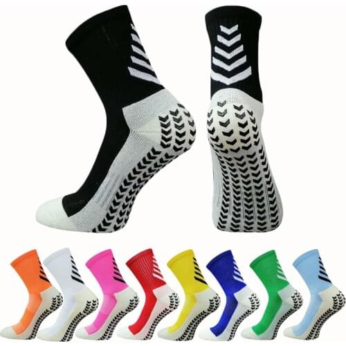2021 Men Socks Sport Anti-Slip Cycling Socks High Quality Breathable Thickened Towel Bottom Soccer Football Socks calcetines