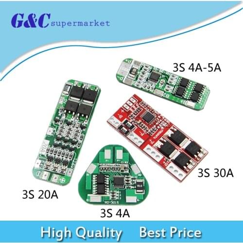 4/5/20/30A 3S 18650 Li-Ion Battery Charger PCB BMS Protector Board Battery